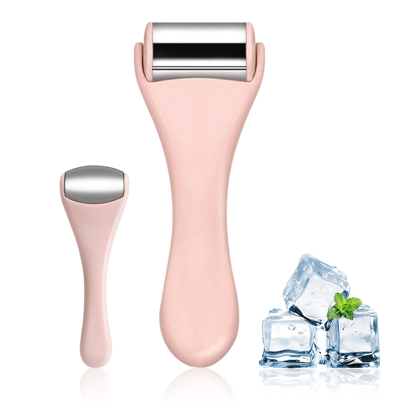 Soothing Skin Ice Roller Duo - Eye & Face Relief Kit (Pink)