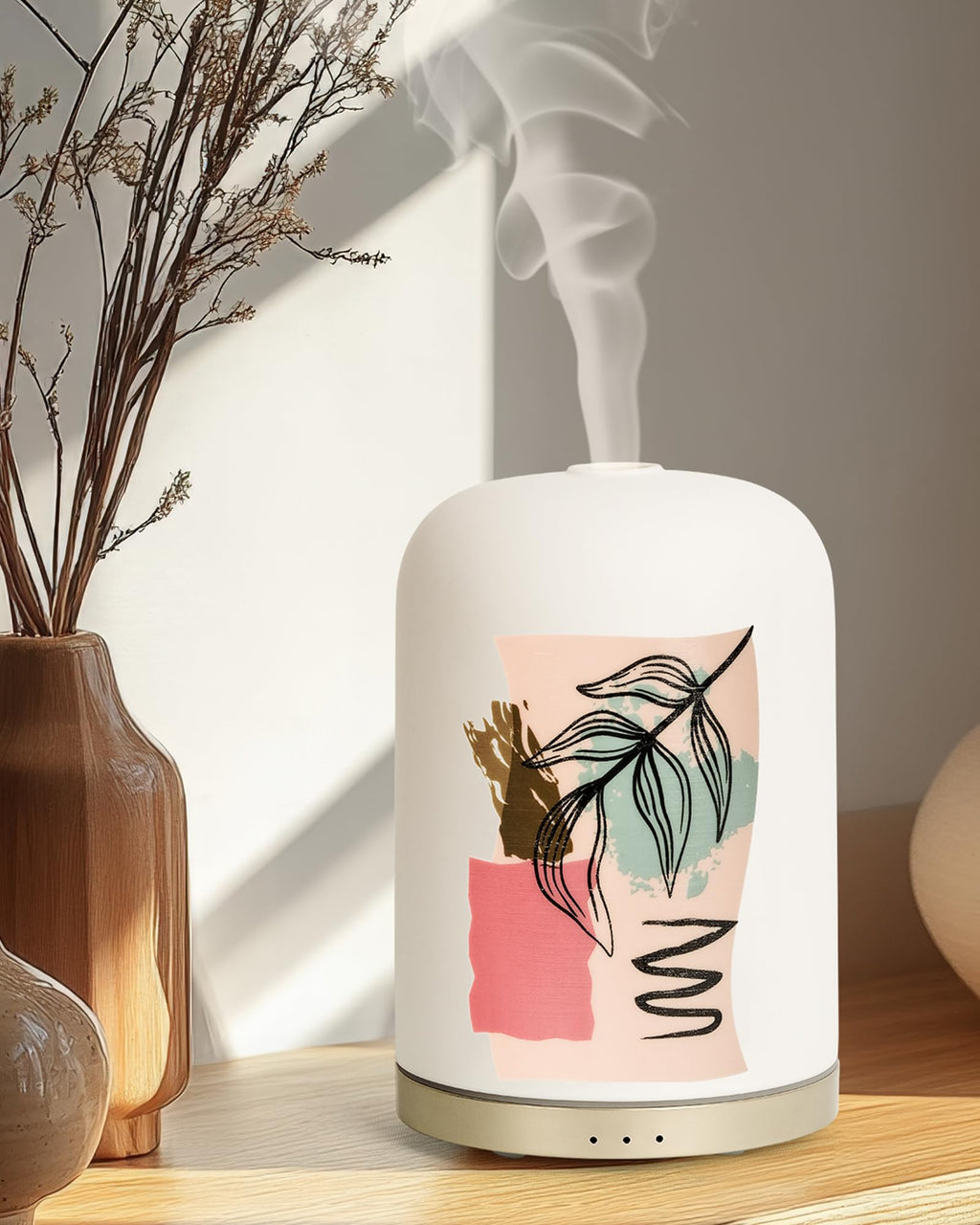 Handmade Ceramic Essential Oil Diffuser | 110ml Ultrasonic Aromatherapy Diffuser