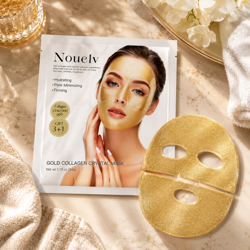 24K Gold Overnight Hydration Mask | Bio Collagen Anti-Aging Face Mask (2-Pack)