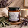 White Sage & Lavender Soy Candle – 9 oz | Calming Aromatherapy