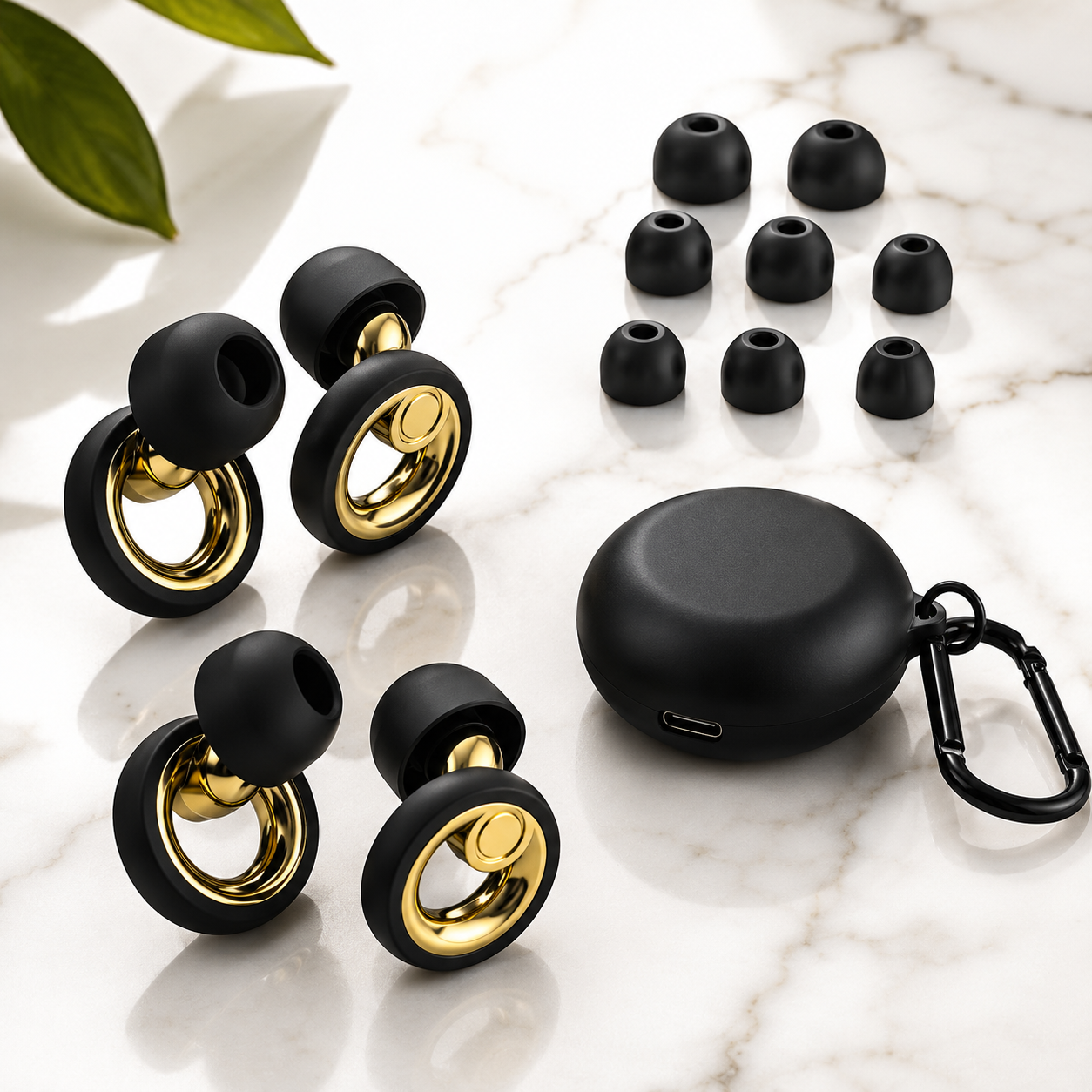 Reusable Silicone Earplugs — 30dB Noise Reduction for Sleep, Concerts & Focus
