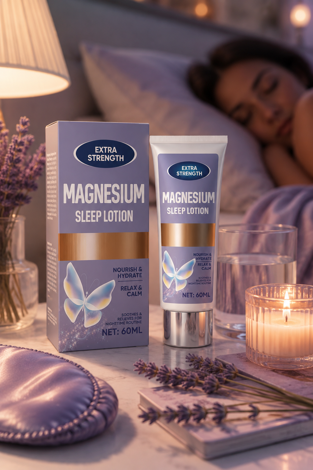 Magnesium Sleep Cream | Soothing Overnight Muscle & Stress Relief