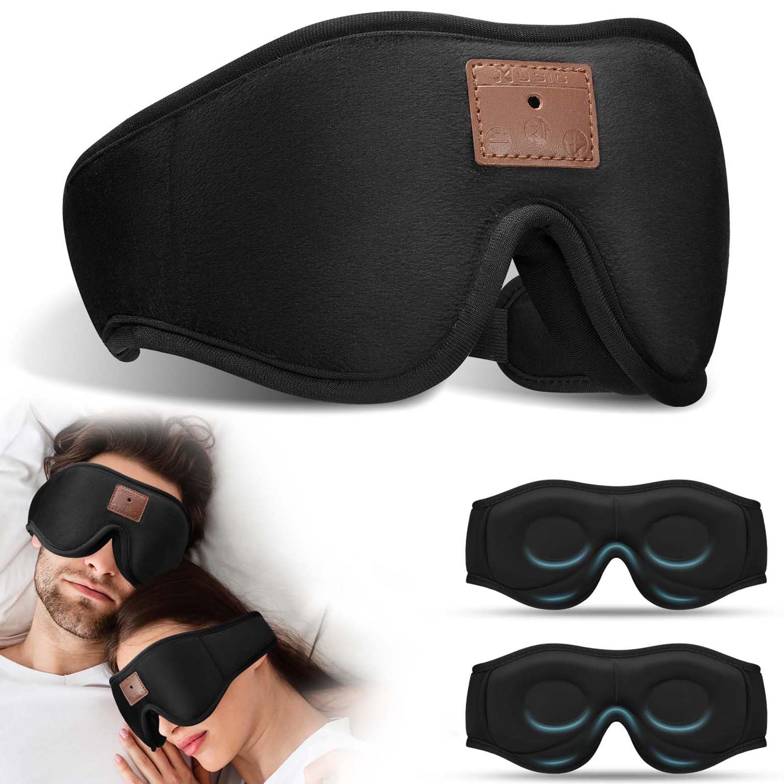 Dual Bluetooth Sleep Masks with Stereo