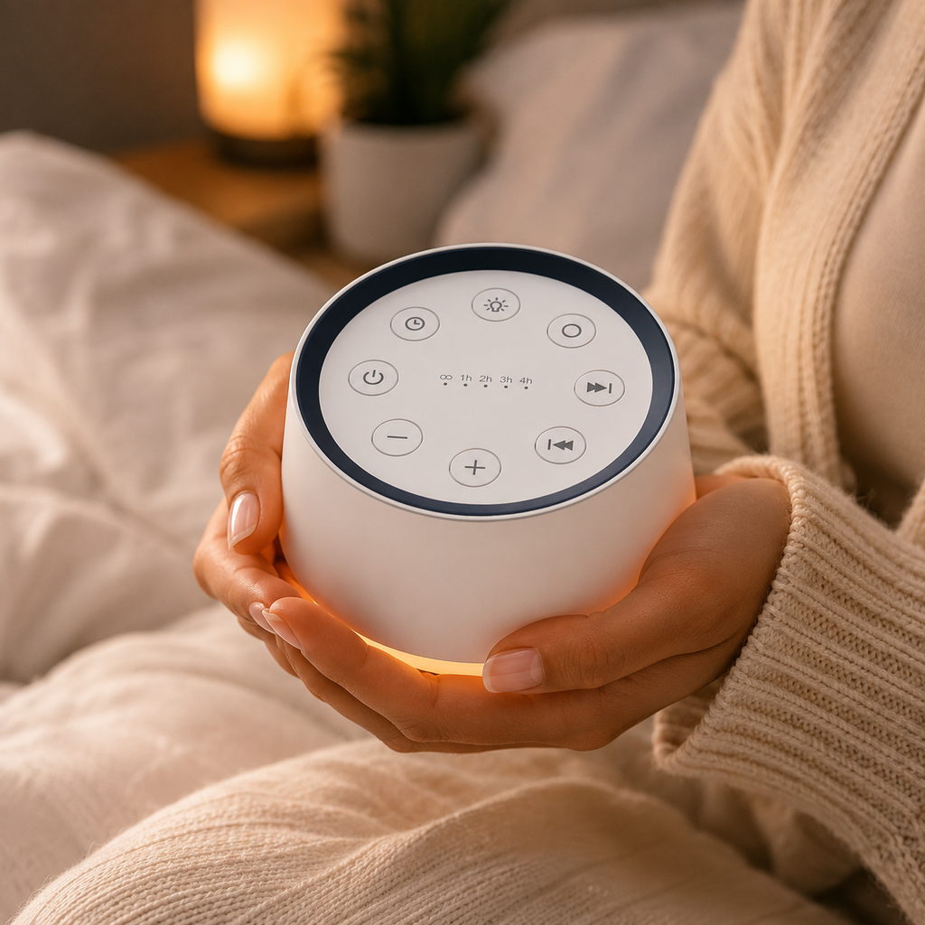 Soothing Sound Machine — 30 Noises & 12-Color Night Light for Deep Sleep
