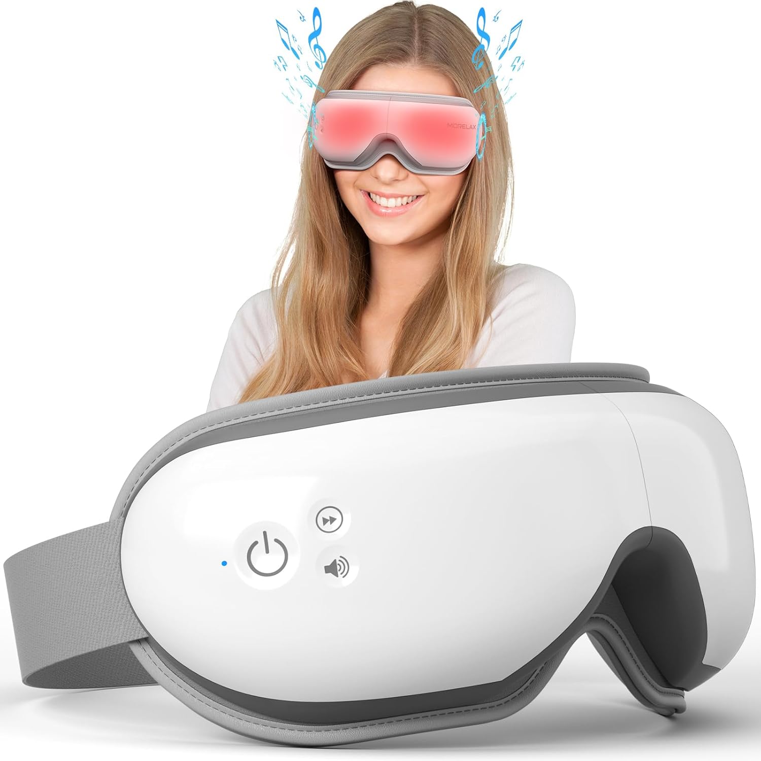 Heated Bluetooth Eye Relaxer for Stress Relief