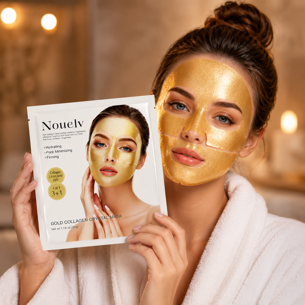 24K Gold Overnight Hydration Mask | Bio Collagen Anti-Aging Face Mask (2-Pack)
