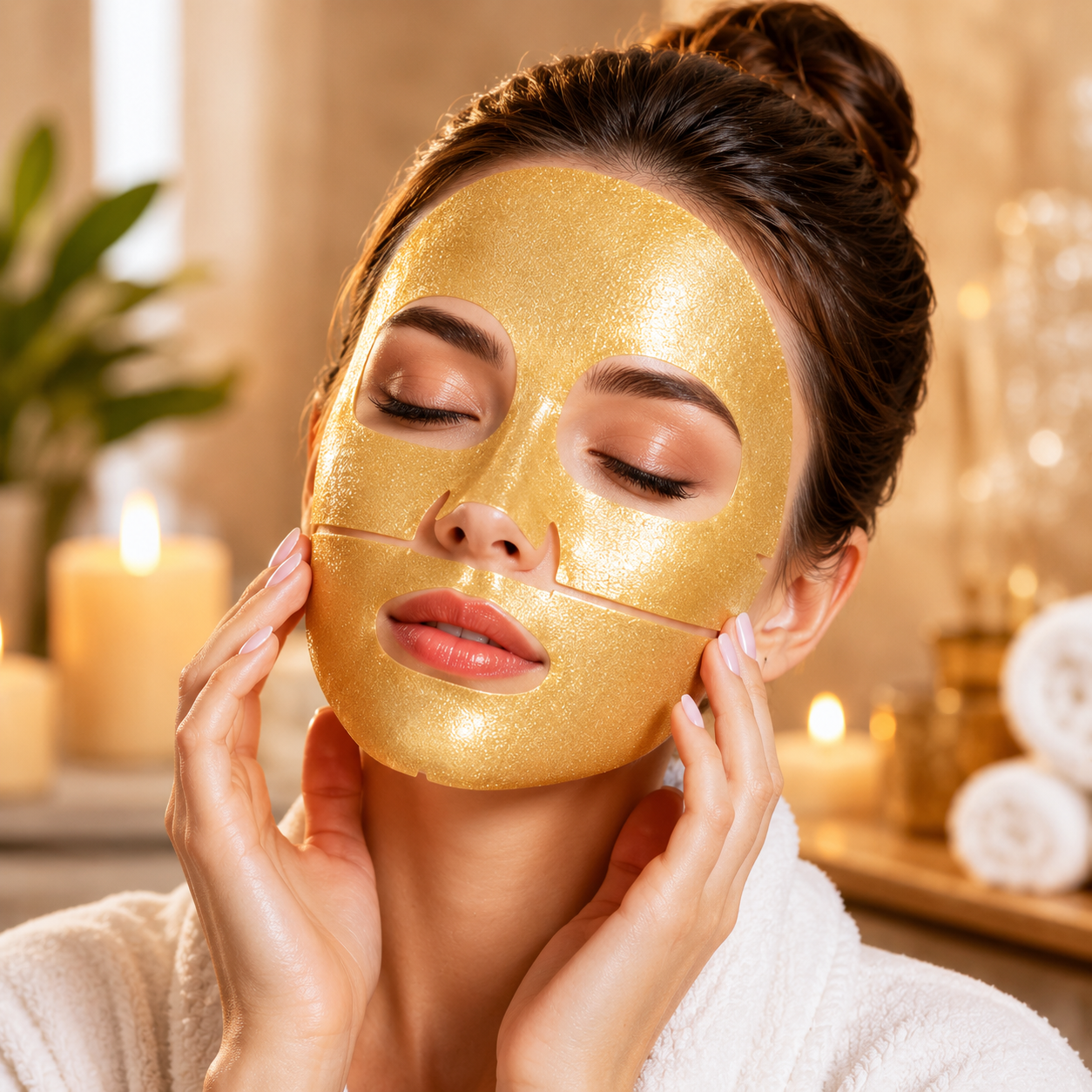 24K Gold Overnight Hydration Mask | Bio Collagen Anti-Aging Face Mask (2-Pack)
