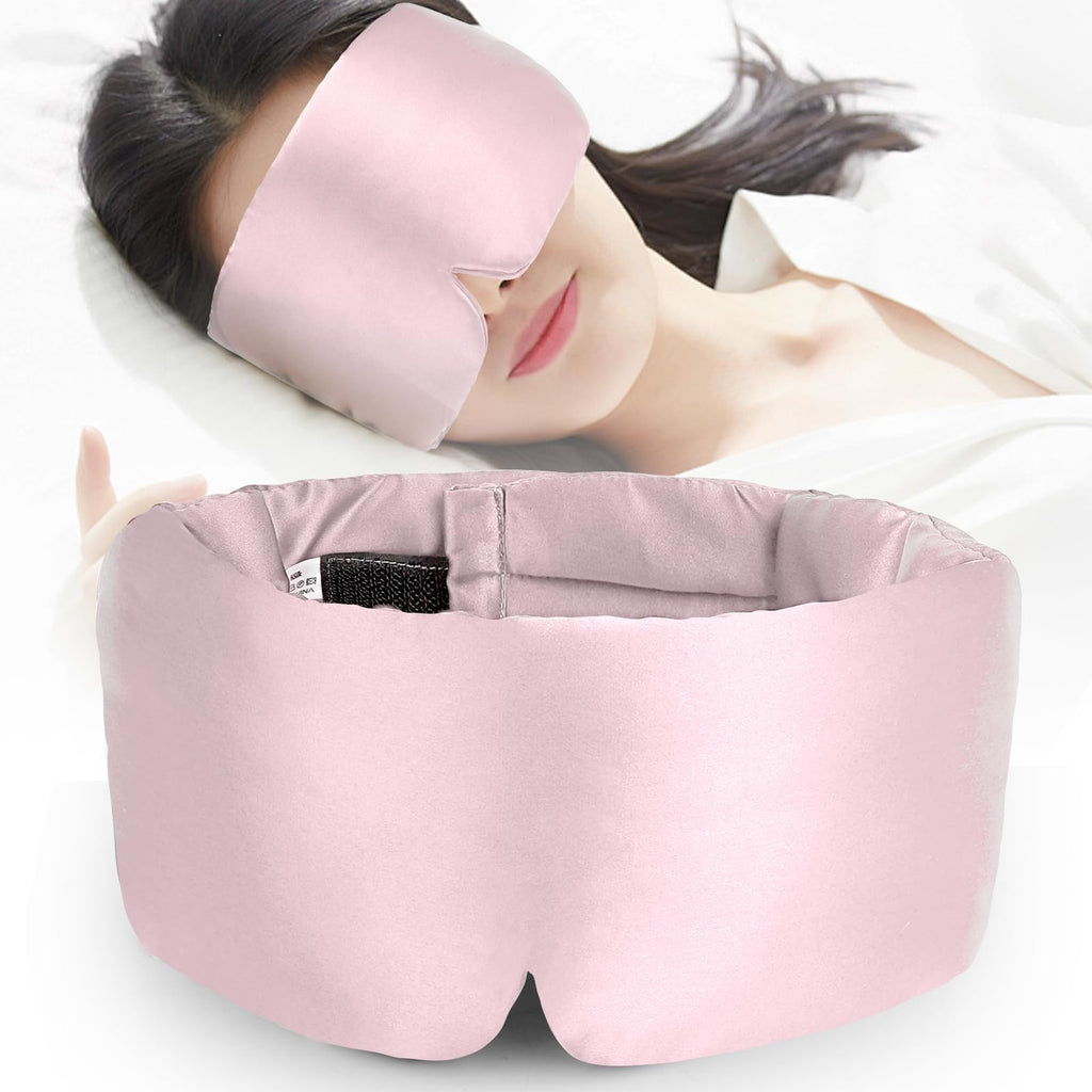 Silk Bliss Sleep Mask - 100% Mulberry Silk, Adjustable, Blackout
