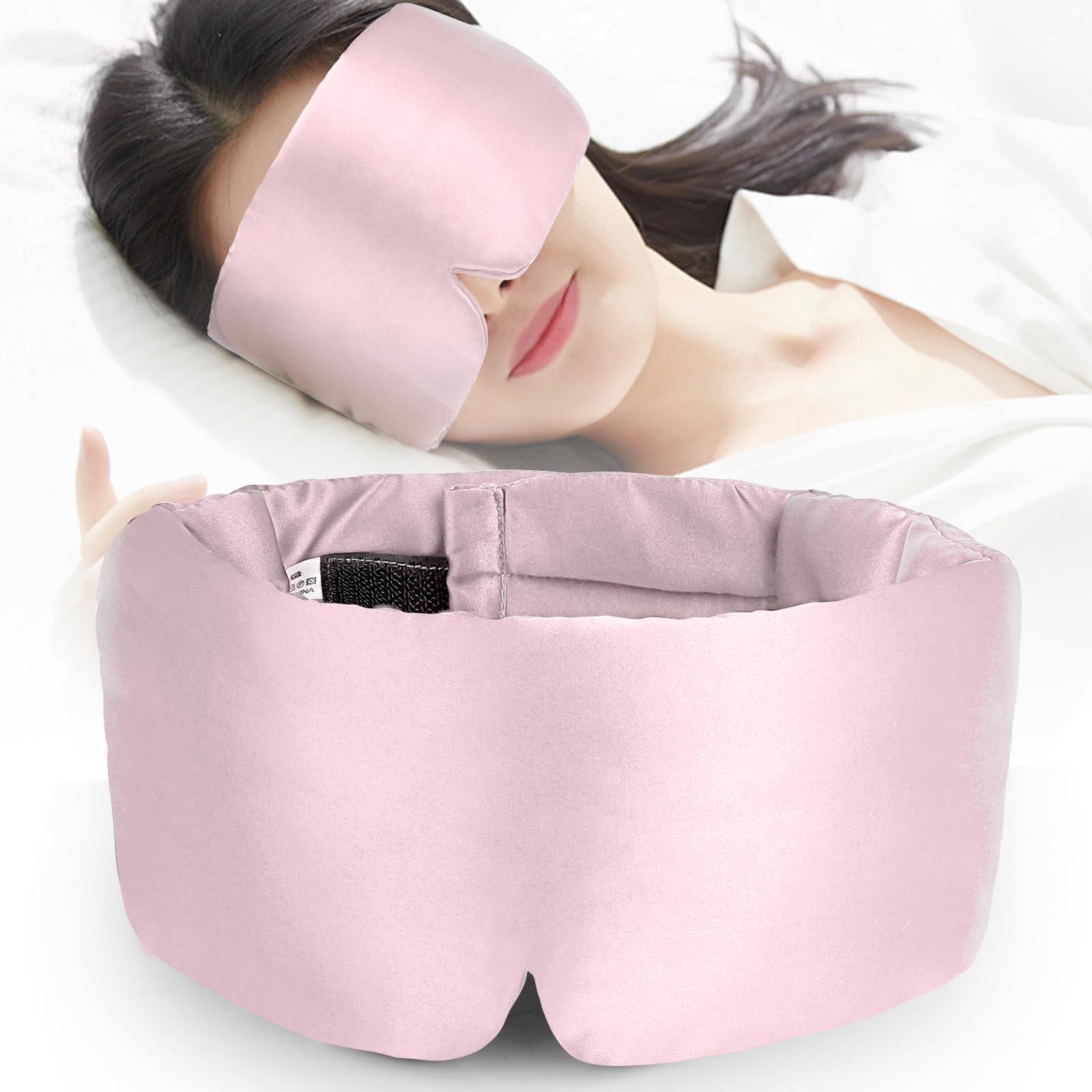 Silk Bliss Sleep Mask - 100% Mulberry Silk, Adjustable, Blackout