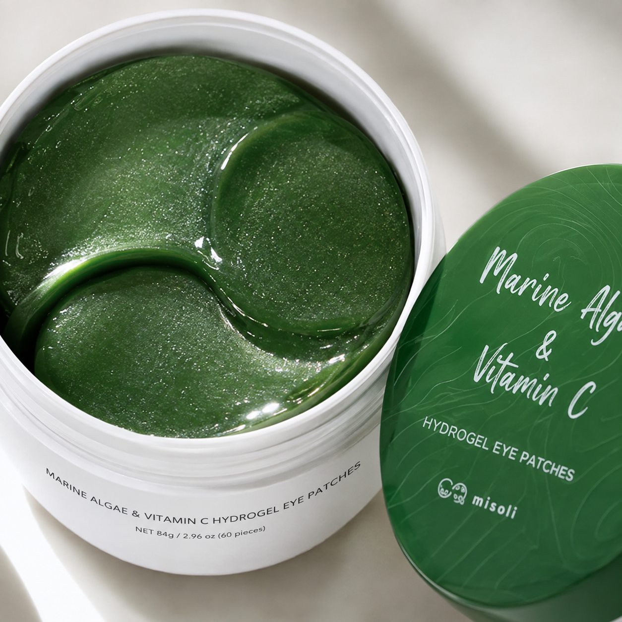 Marine Algae & Vitamin C Hydrogel Eye Patches — Dark Circles, Puffiness & Anti-Aging