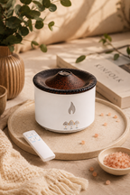 Volcano Flame Aromatherapy Diffuser | 300ml Ultrasonic Humidifier with Remote & Dual LED