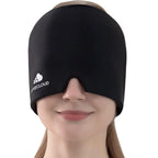 Gel Migraine Cap for Drug-Free Headache Relief — 360° Hot & Cold Therapy, No Velcro, Reusable