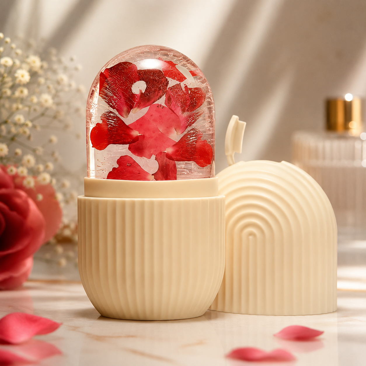 Ice Roller Face Mold | Pore-Minimizing & Anti-Wrinkle Silicone Facial Tool