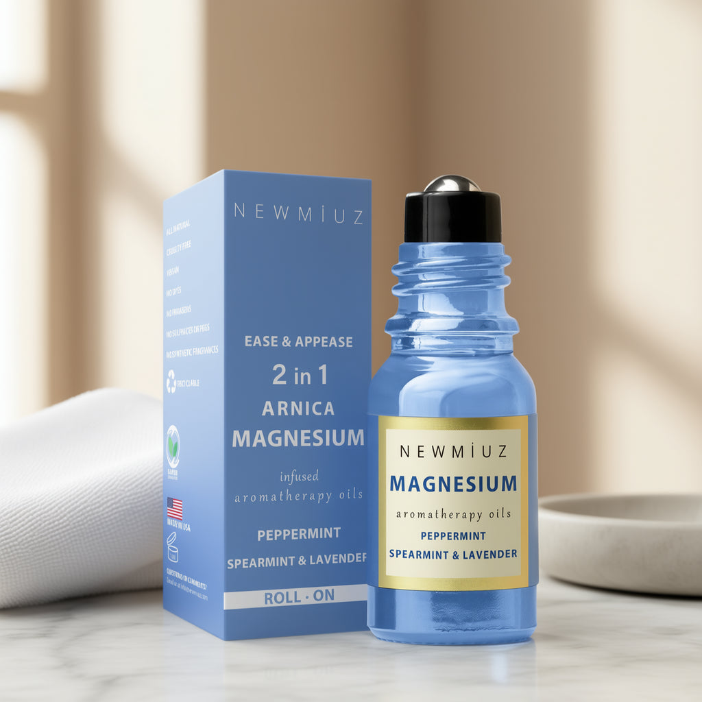 Arnica & Magnesium Headache Relief Roll-On — Peppermint, Lavender & Eucalyptus