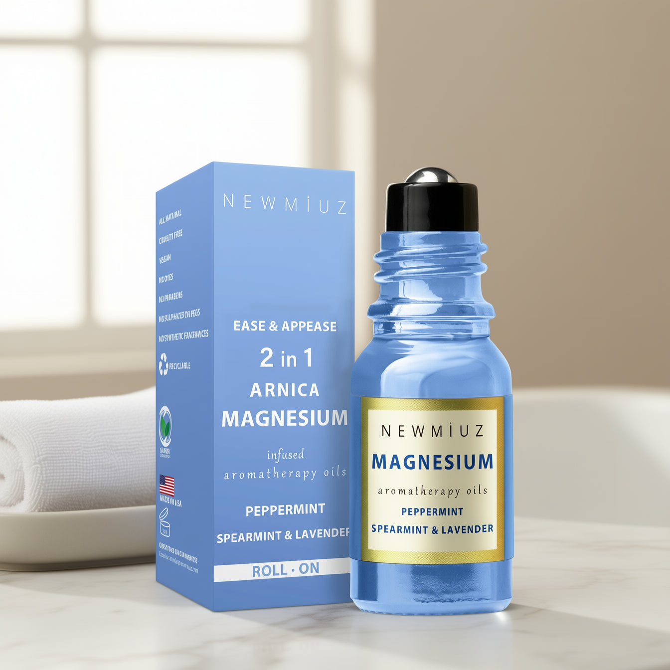 Headache Relief Arnica Magnesium Essential Oil Roll-On