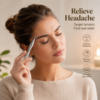 Acupressure Massager for Migraine & Tension Relief — Dual-Head, Drug-Free, Portable