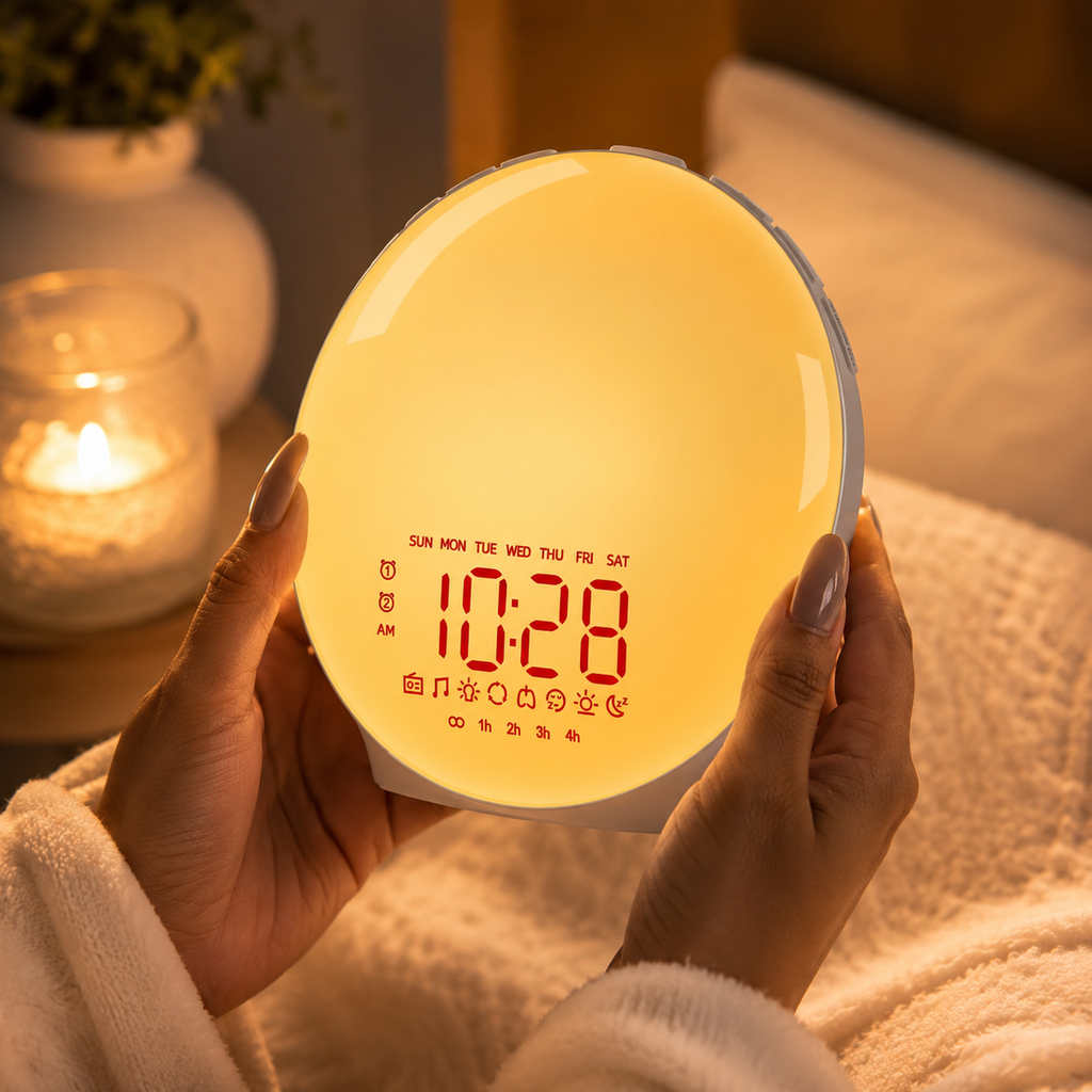 Sunrise Alarm Clock with FM Radio, Dual Alarms & Sleep Sounds
