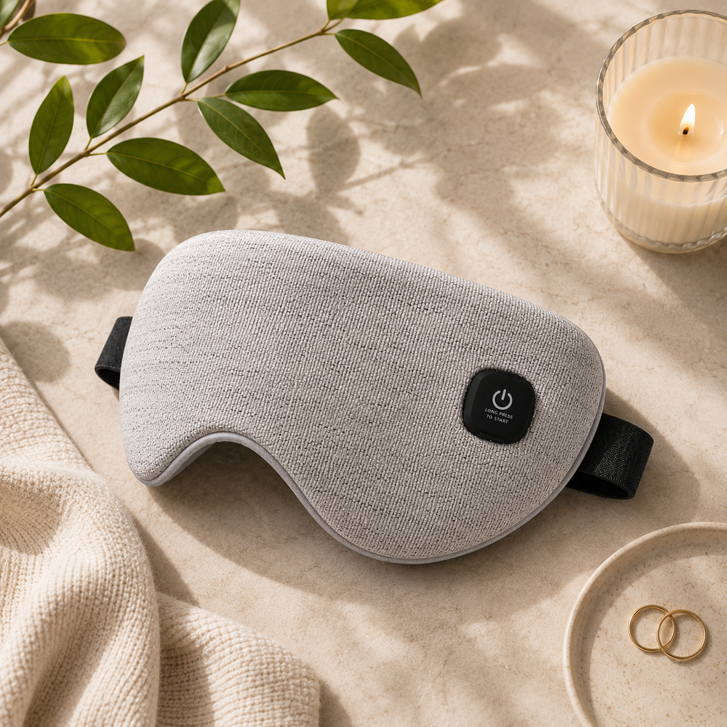 Cordless Heated Eye Mask for Dry Eyes, Styes & Migraine Relief — 30-Min Warm Compress, USB Powered
