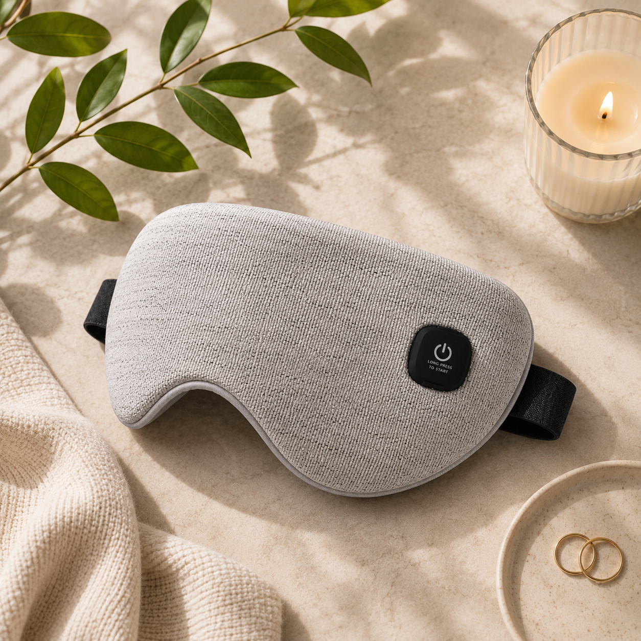 Cordless Heated Eye Mask for Dry Eyes, Styes & Migraine Relief — 30-Min Warm Compress, USB Powered