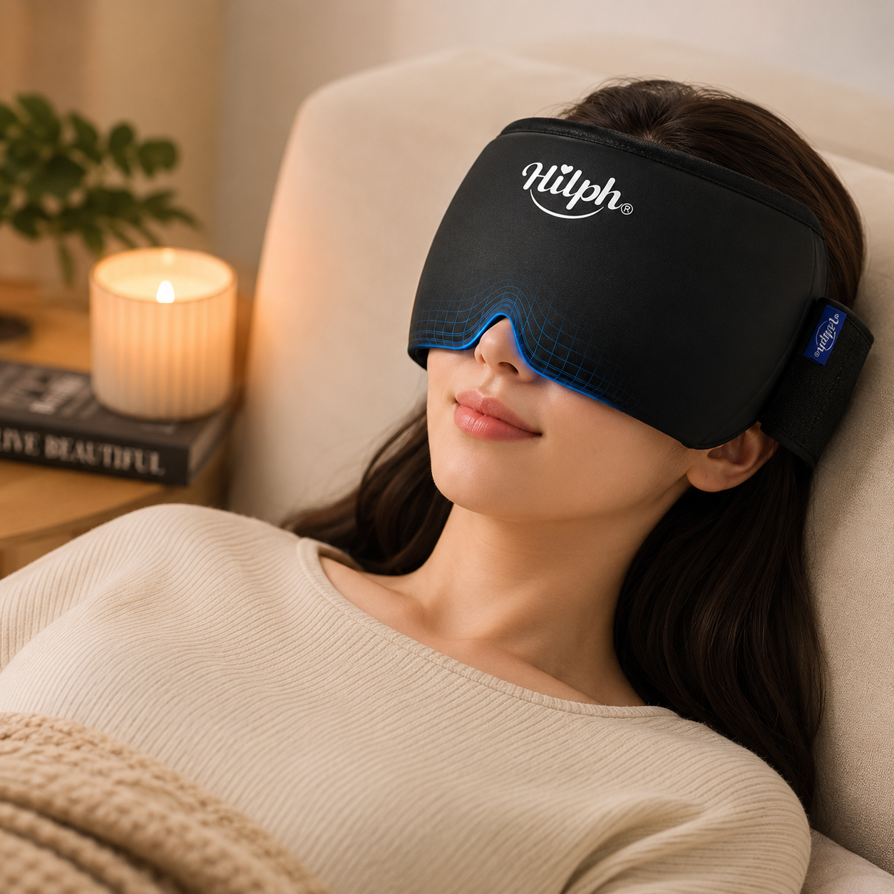 Headache & Migraine Ice Wrap — 360° Adjustable Gel Compression, Hot & Cold Therapy, Drug-Free
