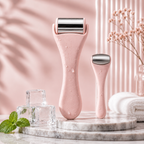 Ice Roller Set for Face & Eyes — 2-Piece Cooling Massager for Migraine Relief, De-Puffing & Skin Care