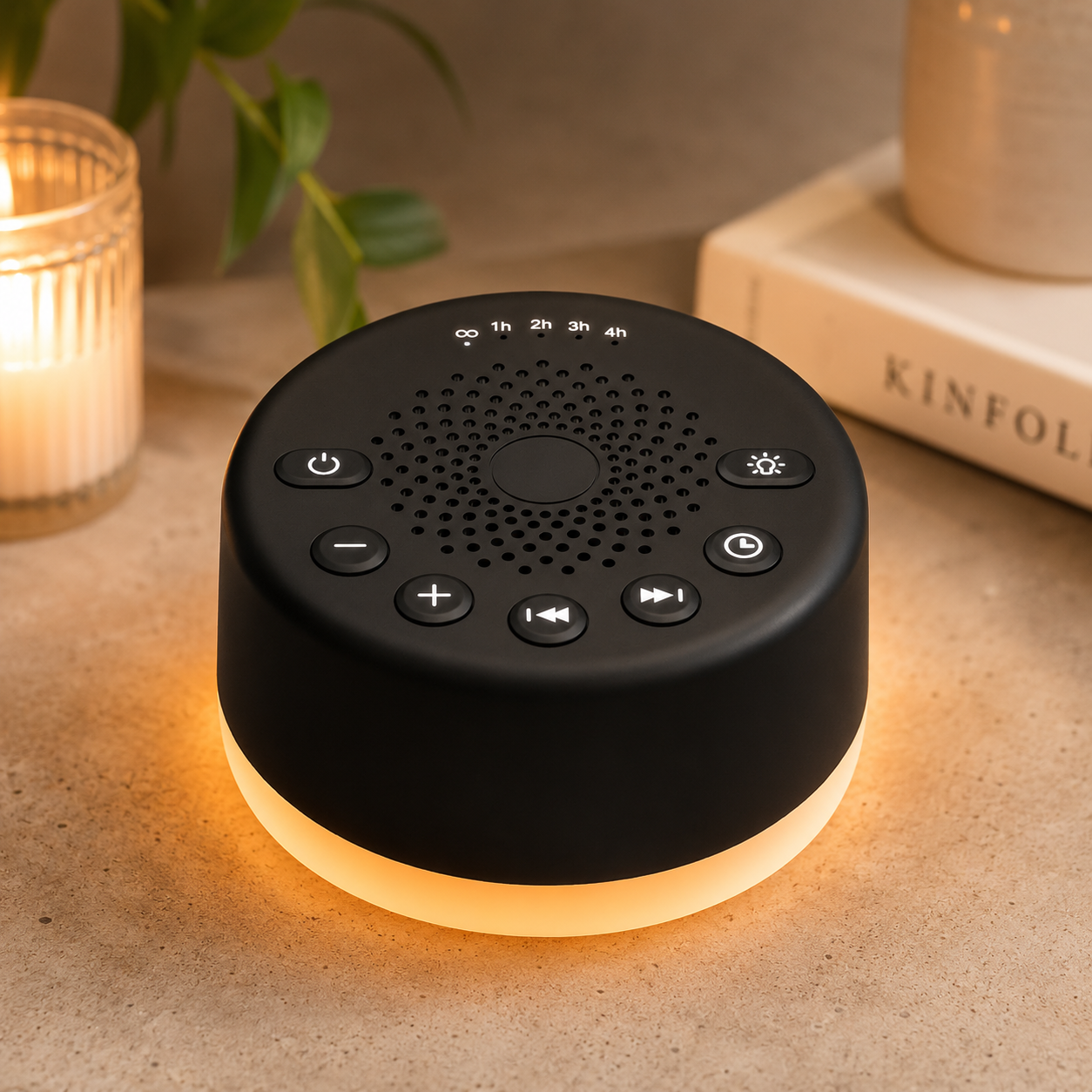 EasySleep Sound Soother – 25 Non-Looping Sounds & Adjustable Night Light