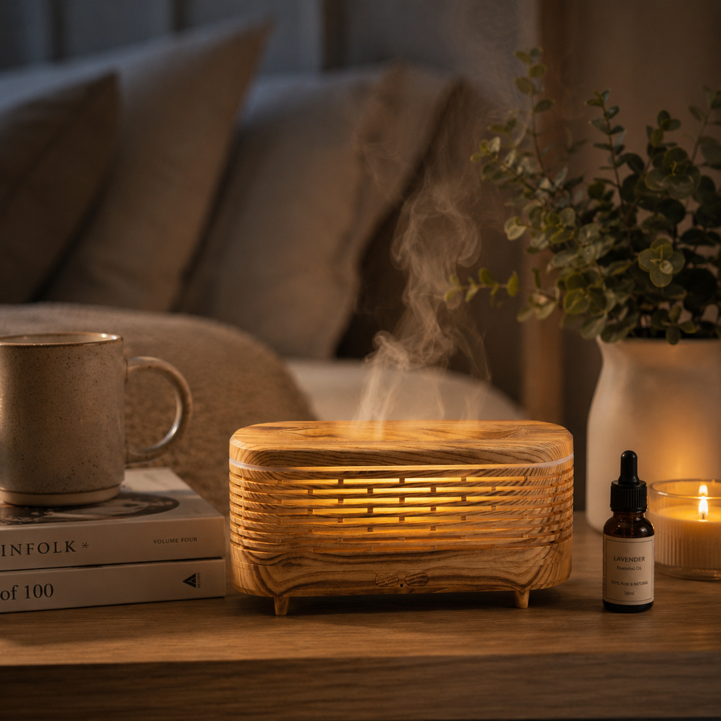 AromaFlame 120ML Essential Oil Diffuser with Color Lights