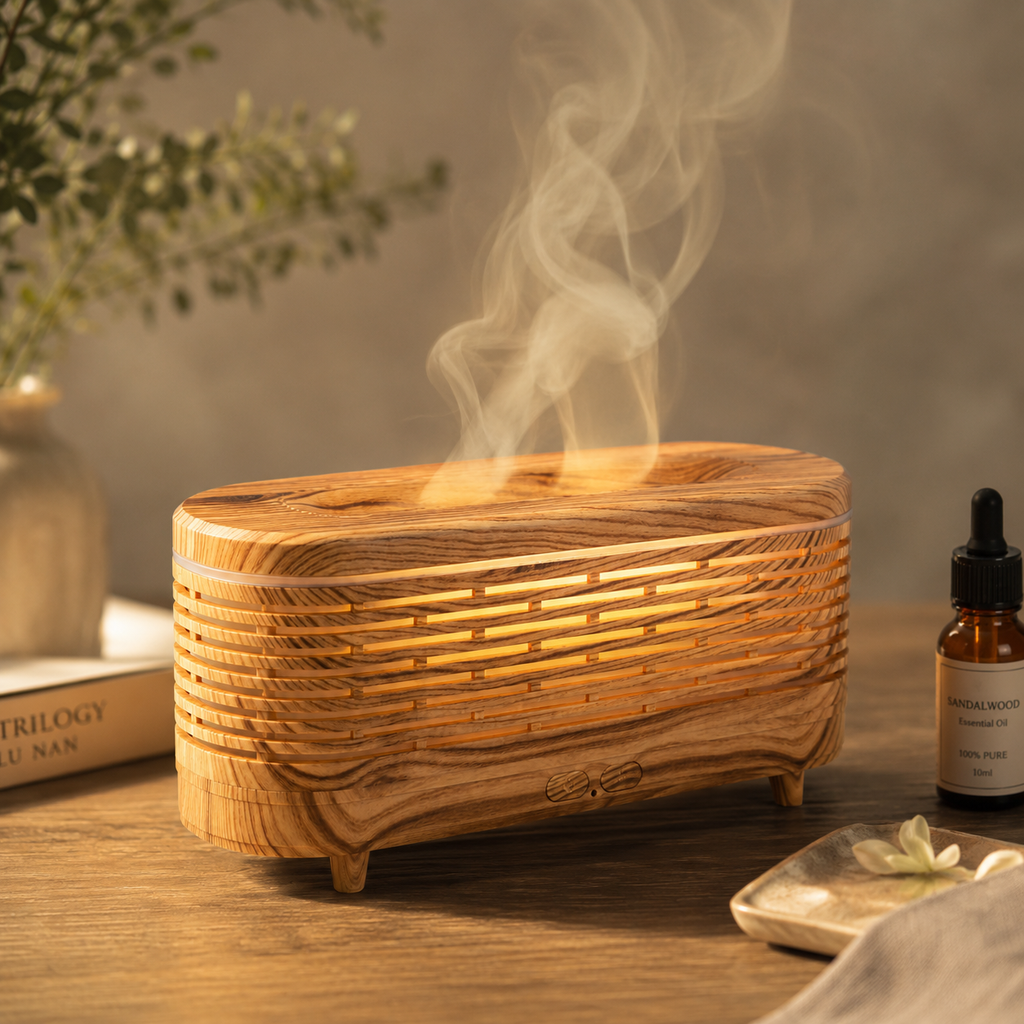 AromaFlame 120ML Essential Oil Diffuser with Color Lights
