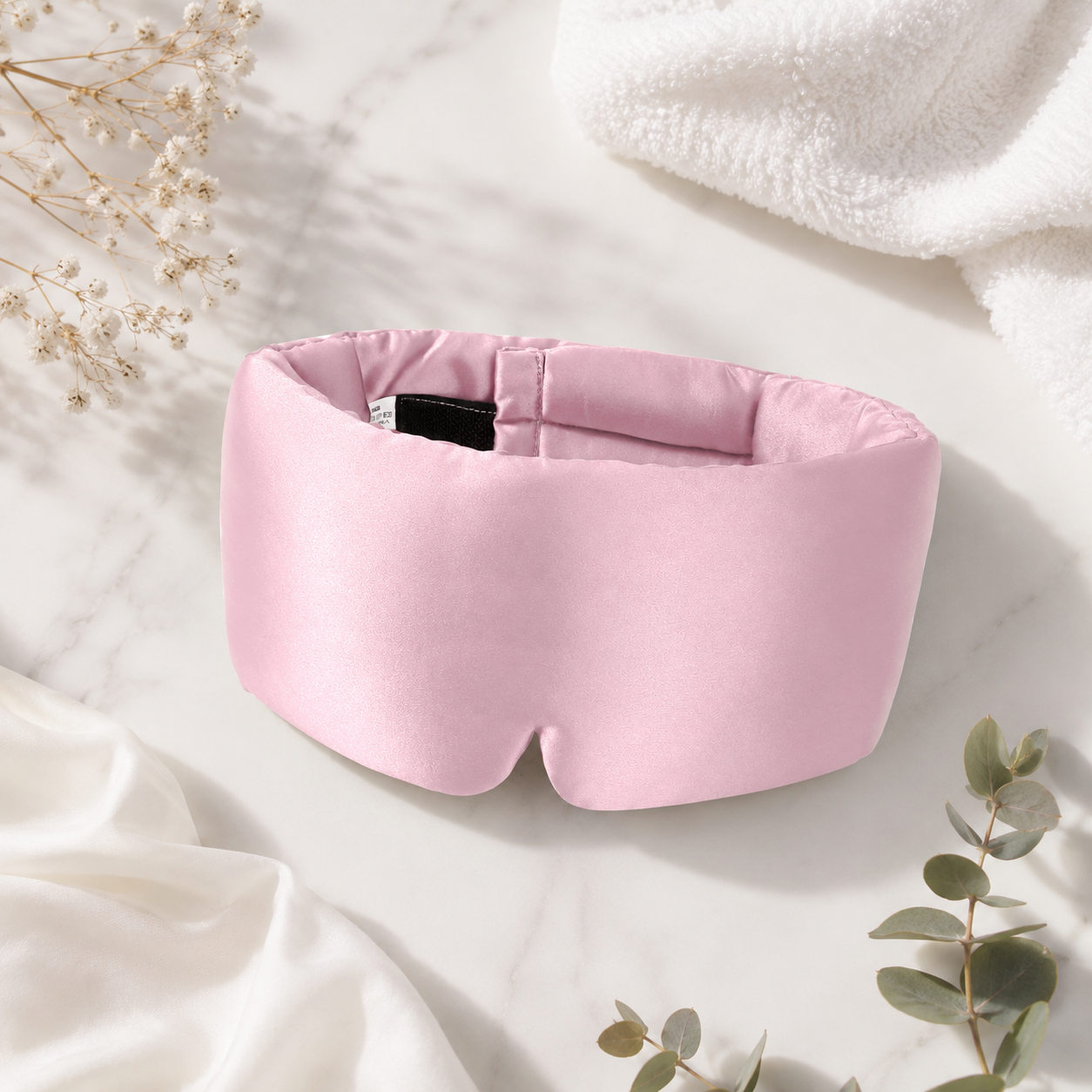 100% Mulberry Silk Sleep Mask – Total Blackout for Deep, Restful Sleep