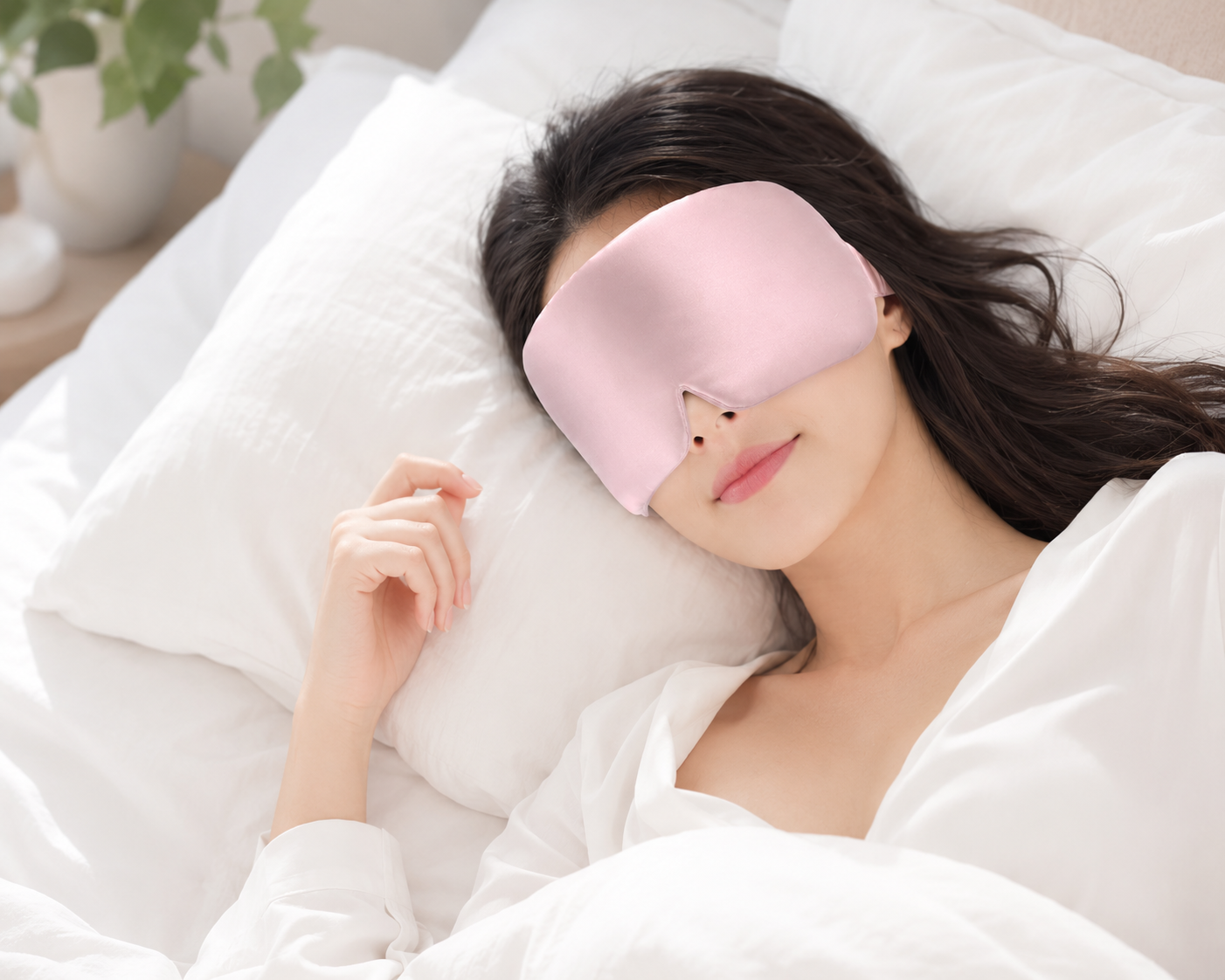 100% Mulberry Silk Sleep Mask – Total Blackout for Deep, Restful Sleep