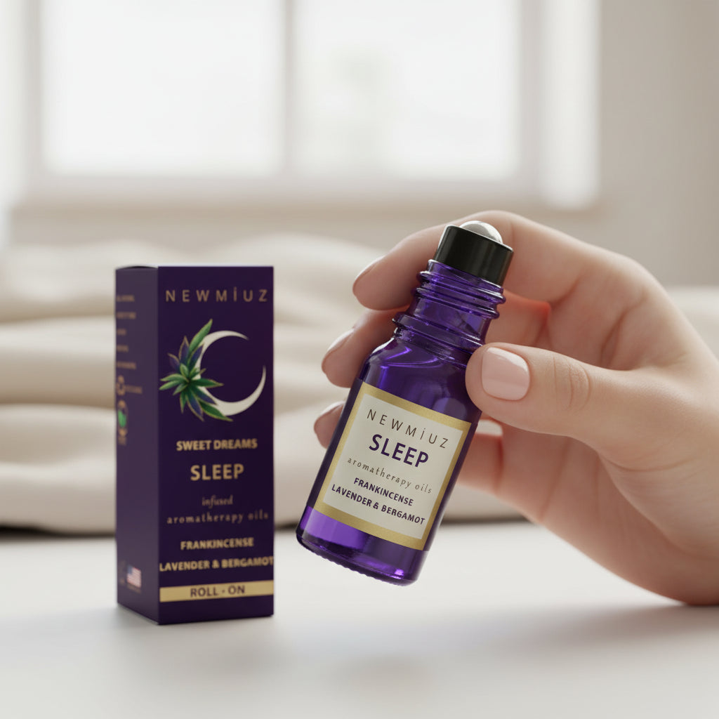Calm Sleep Aromatherapy Roller | Lavender, Bergamot & Frankincense Blend