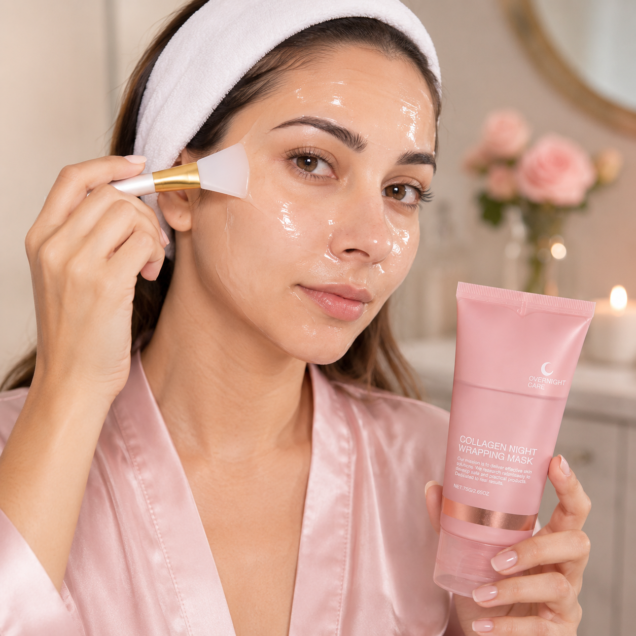 Collagen Renew Overnight Peel Off Mask with Brush - 2.65 fl.oz