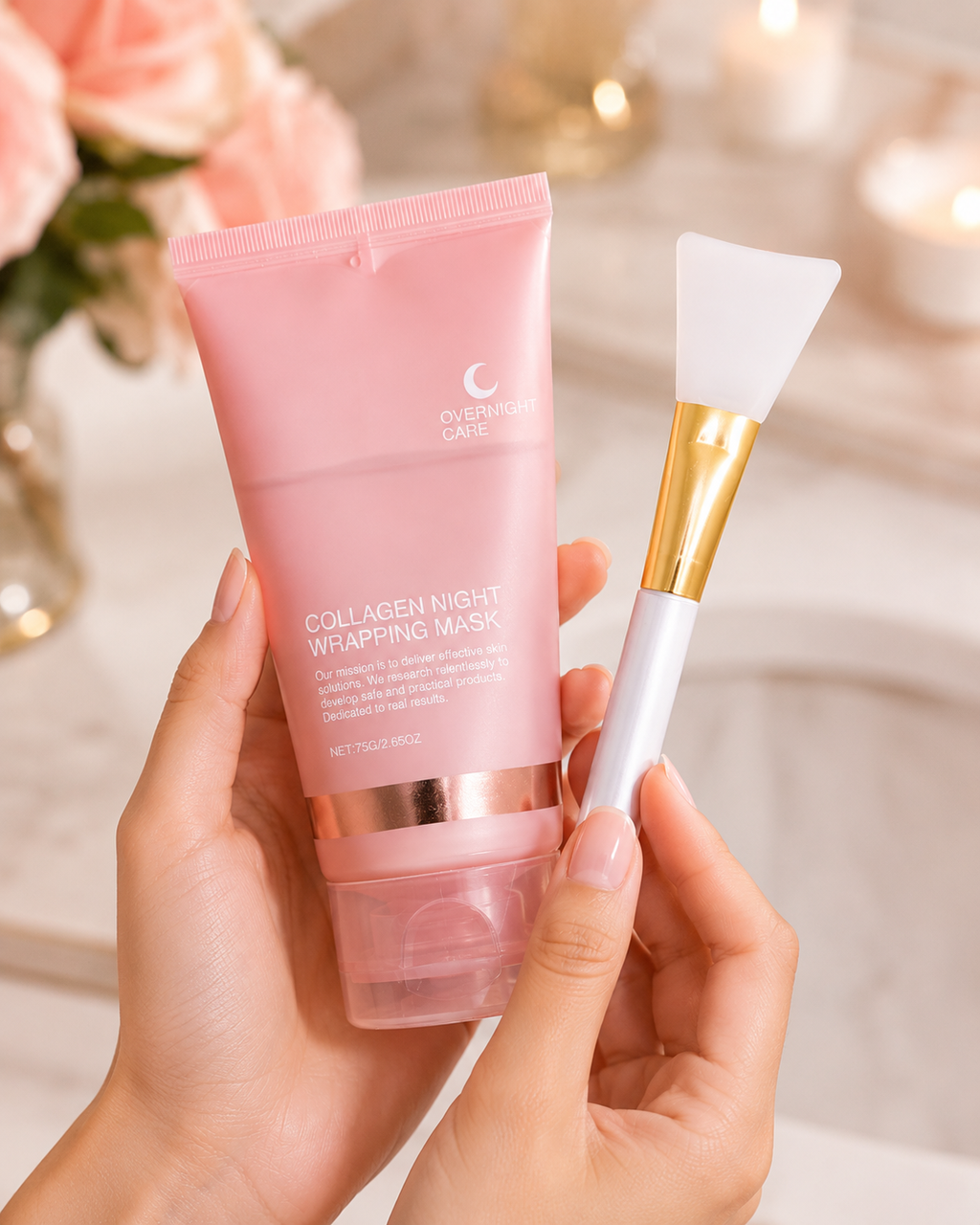 Collagen Renew Overnight Peel Off Mask with Brush - 2.65 fl.oz