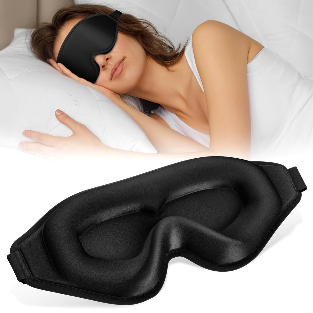 Cverny Total Blackout Sleep Mask | 3D Eye Relief Cover