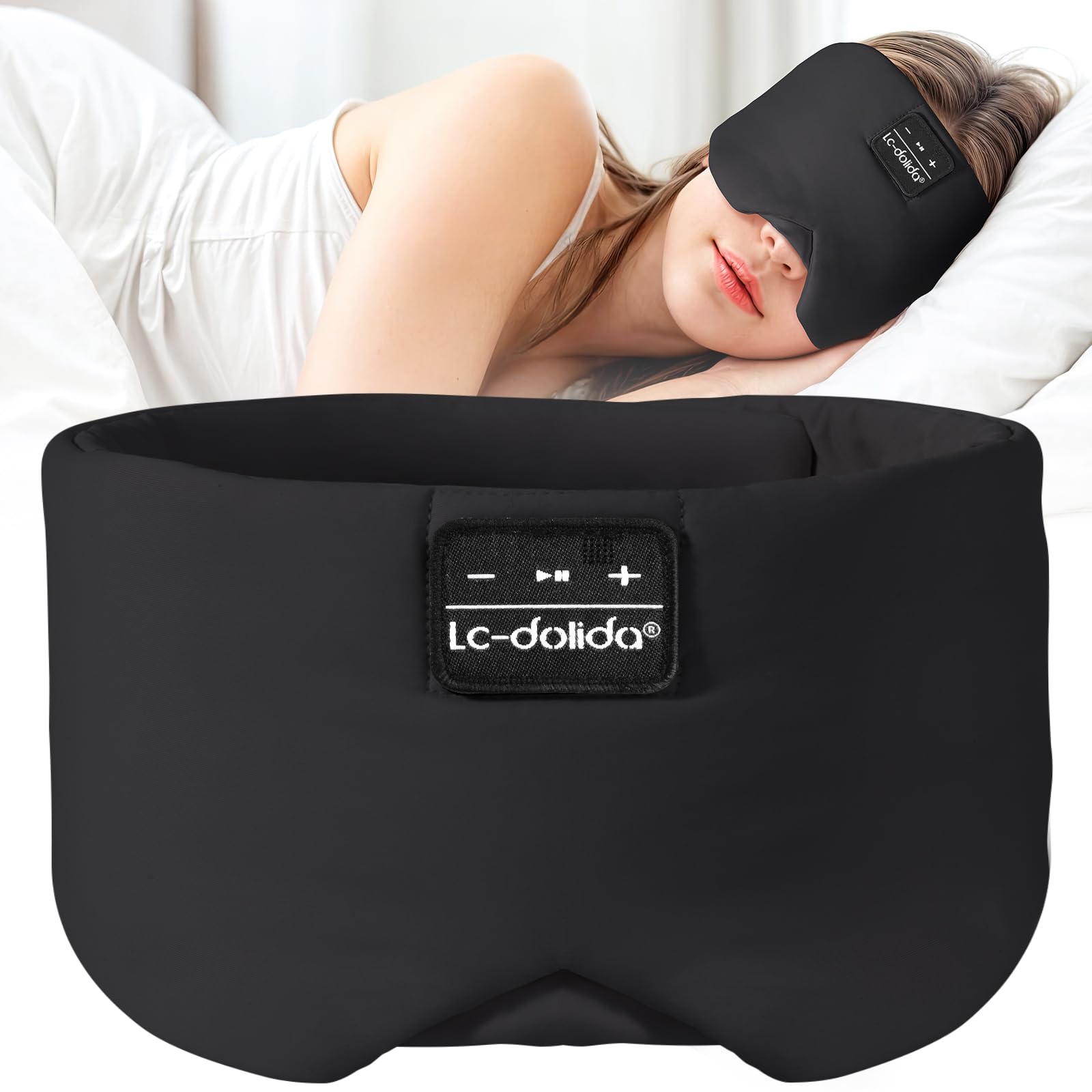 SilkTunes Ice Silk Sleep Mask with Bluetooth 5.4