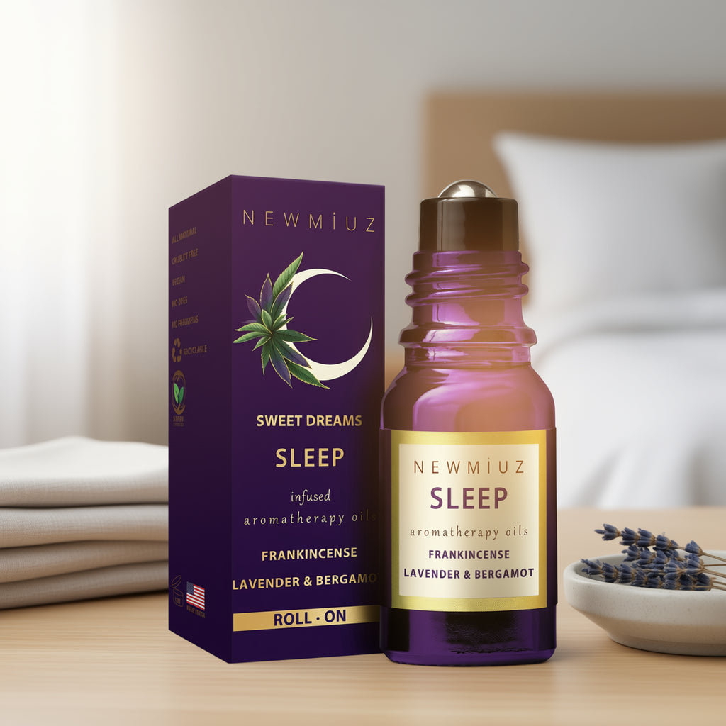 Calm Sleep Aromatherapy Roller | Lavender, Bergamot & Frankincense Blend