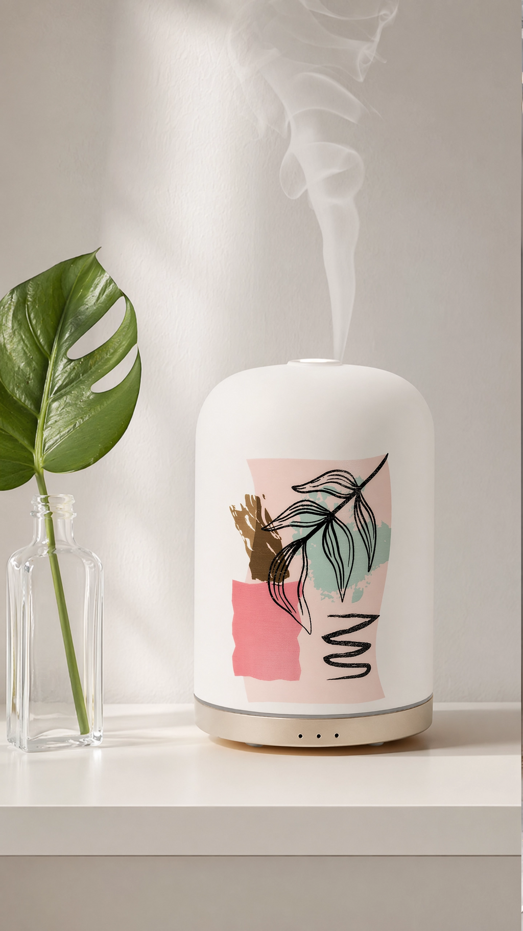 Handmade Ceramic Essential Oil Diffuser | 110ml Ultrasonic Aromatherapy Diffuser