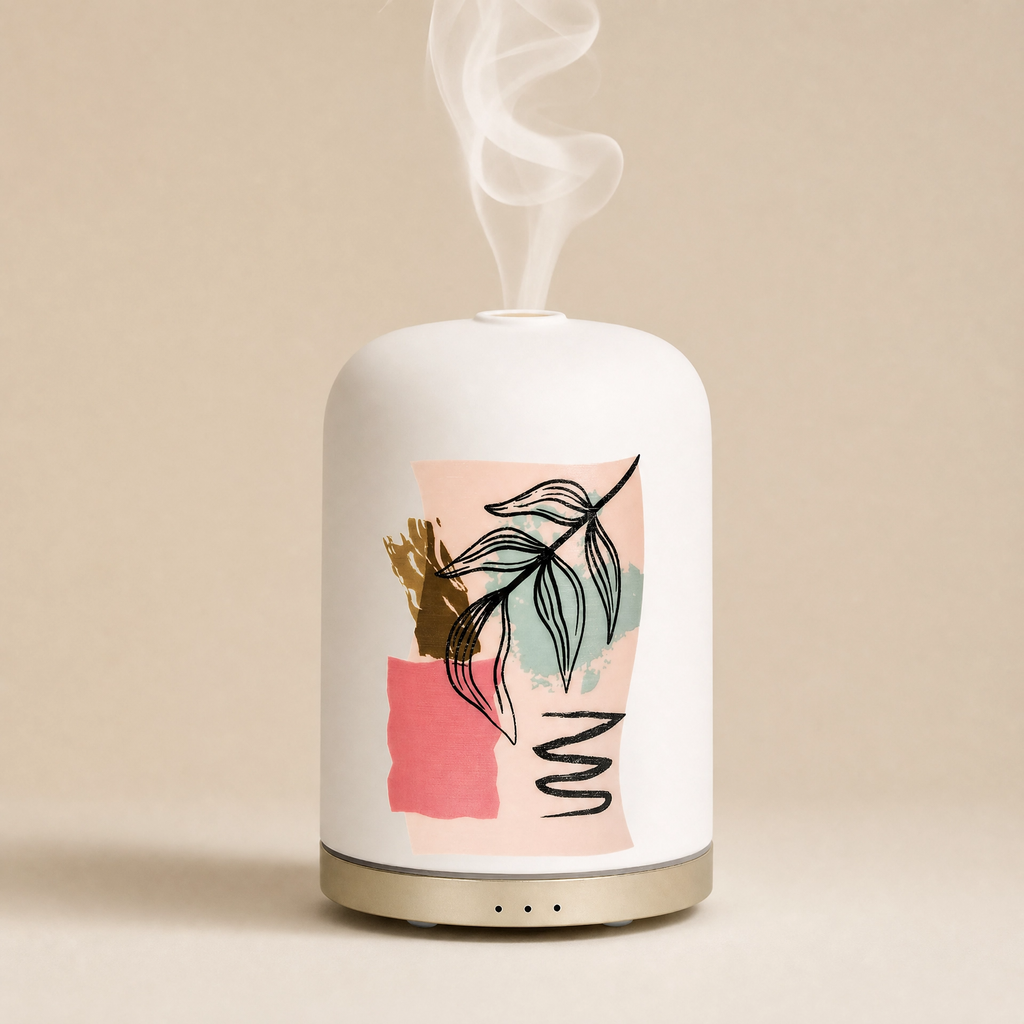 Handmade Ceramic Essential Oil Diffuser | 110ml Ultrasonic Aromatherapy Diffuser