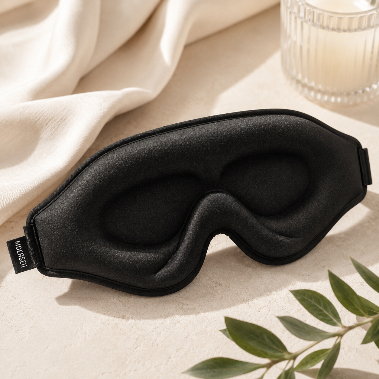 Total Blackout 3D Sleep Mask | Ultra-Light Contoured Eye Mask for Deep Sleep