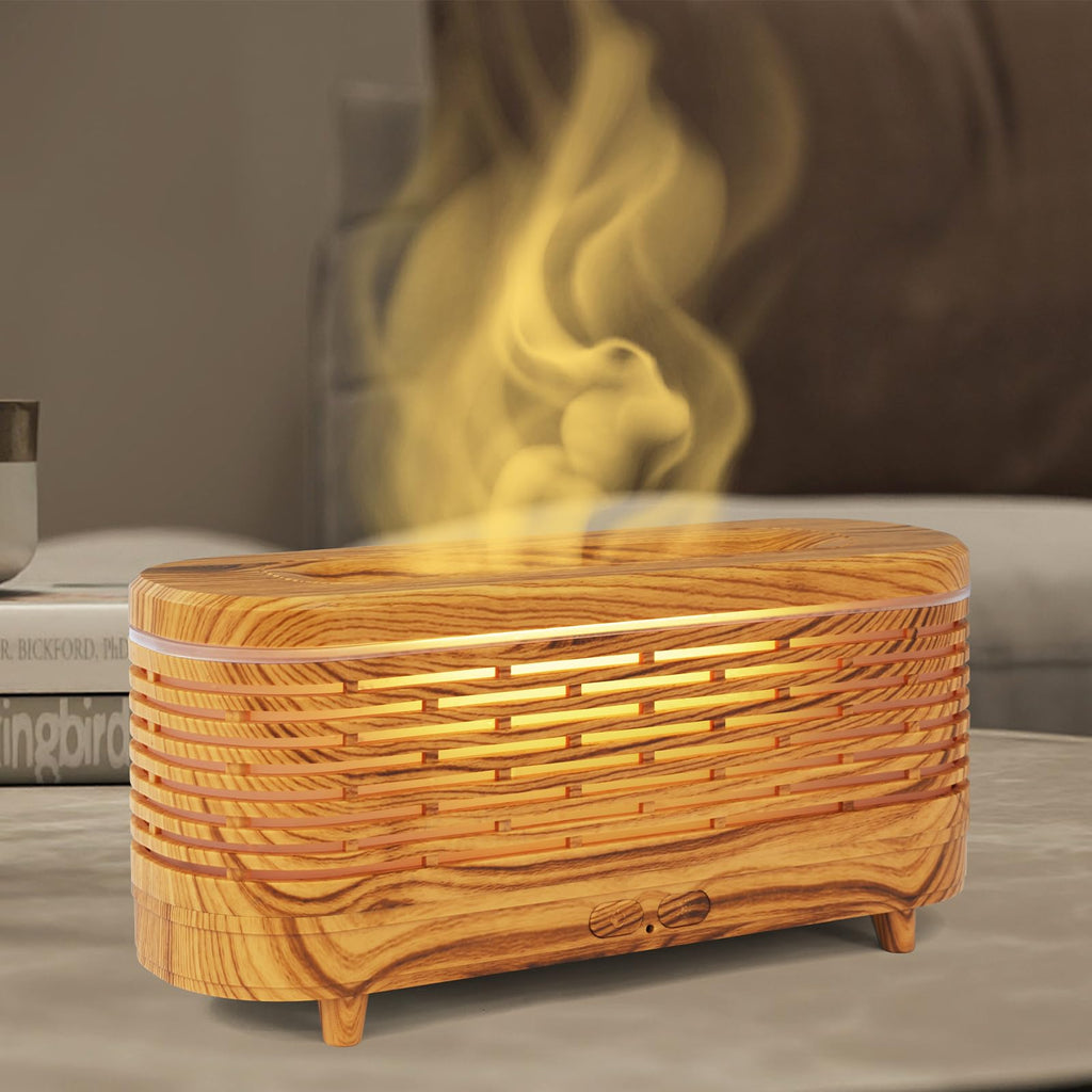 AromaFlame 120ML Essential Oil Diffuser with Color Lights