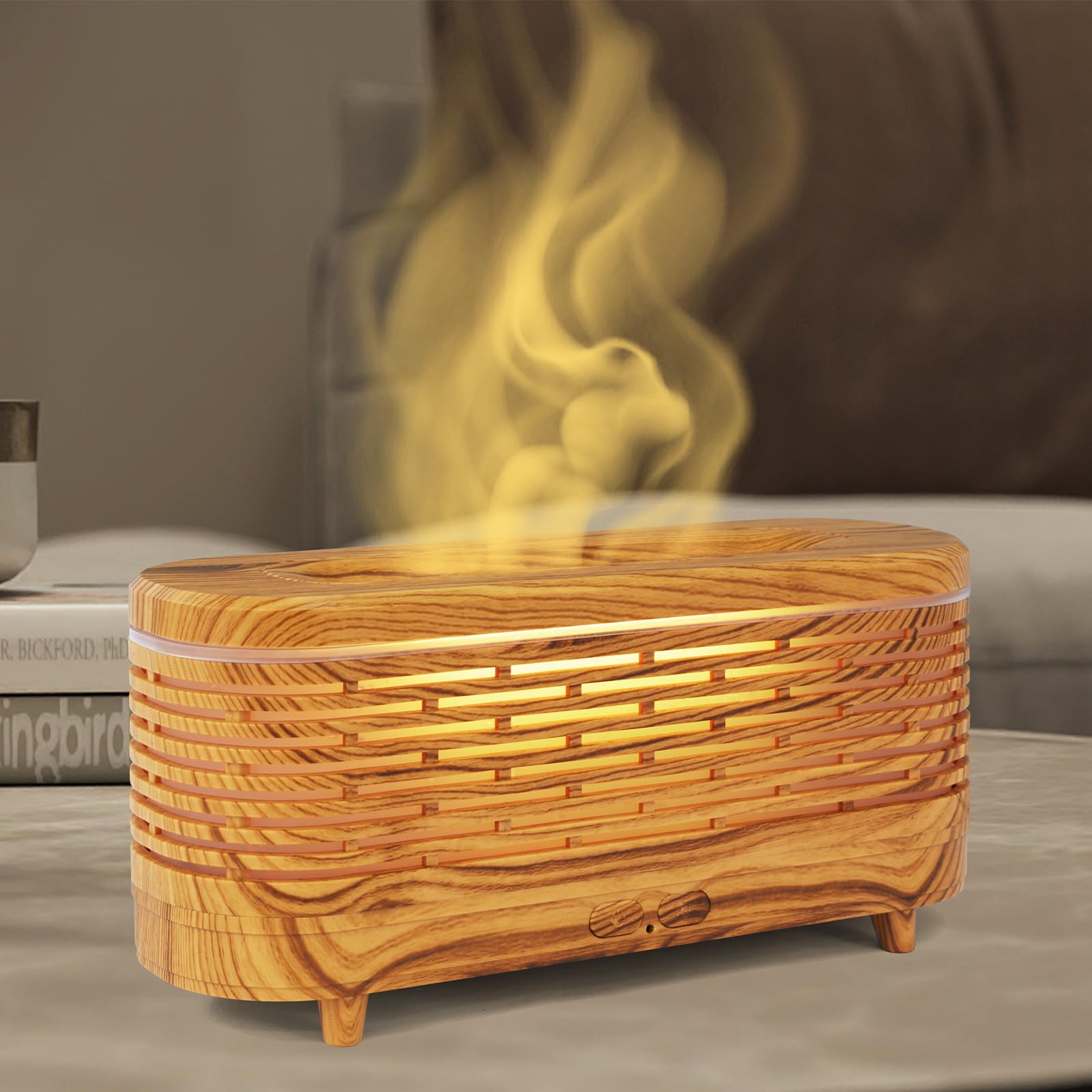 AromaFlame 120ML Essential Oil Diffuser with Color Lights