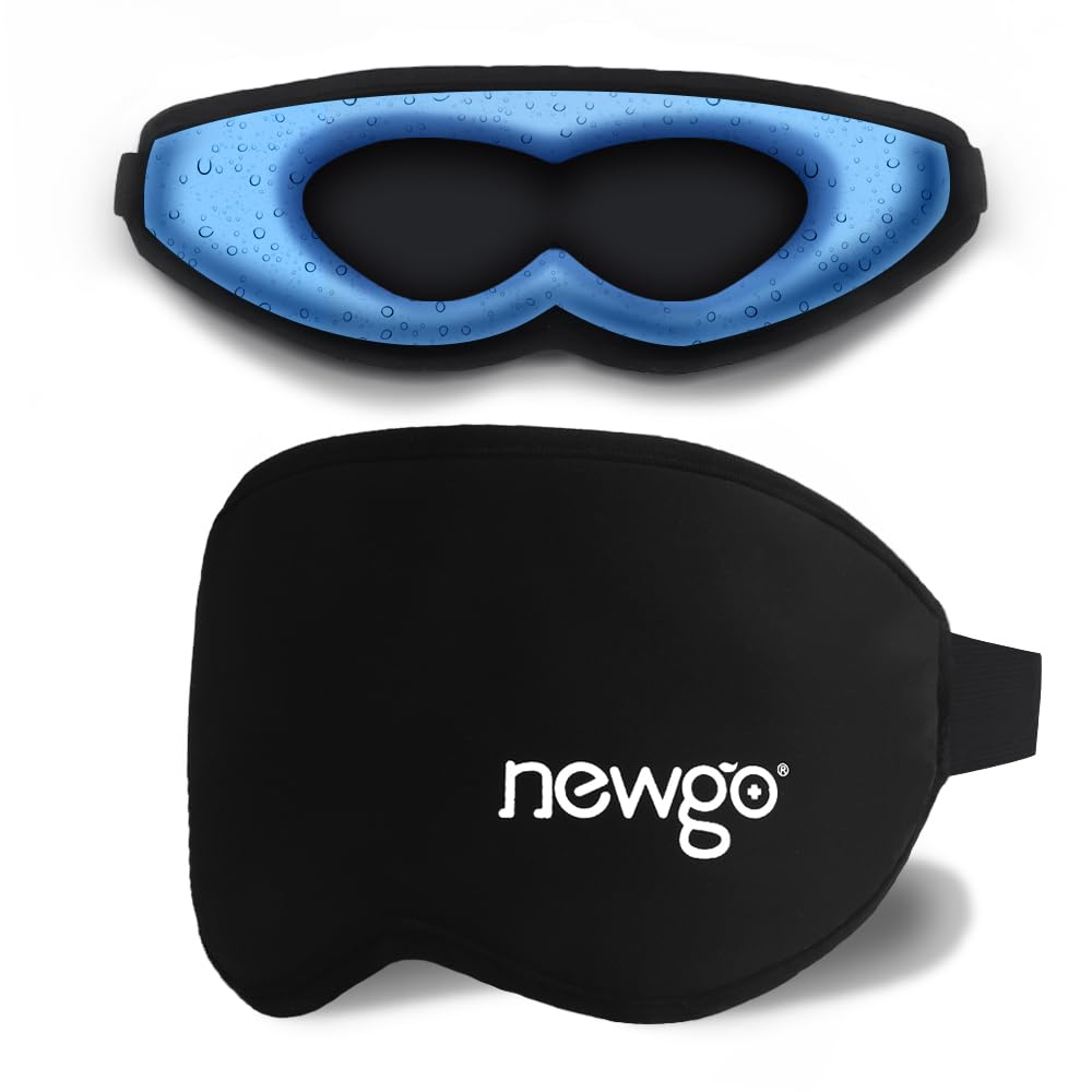 NEWGO 3D Zero-Pressure Cooling Gel Eye Mask