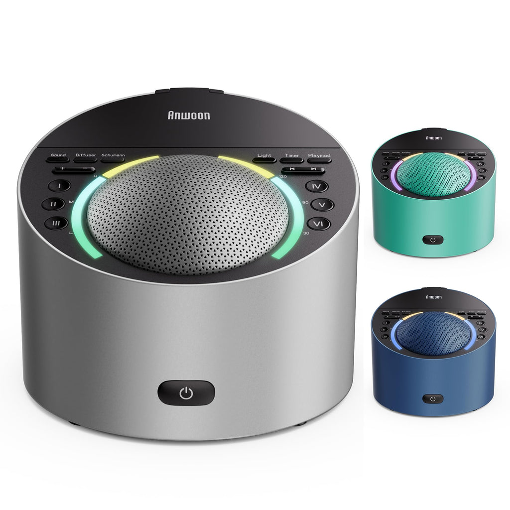 Noise Machine Combinable Sleep AidMetal Shell Excellent Sound Effect 50+ Sleep Sounds with Night LightBetter Sleep for Adults & BabyIdeal White Noise Sound Machine for SleepRelaxing at HomeOffice