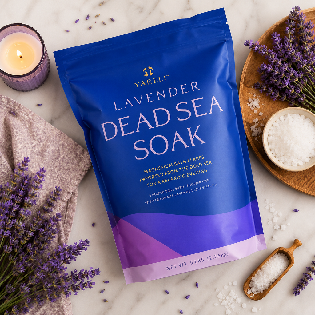 Lavender Magnesium Bath Flakes 5lbs | Dead Sea Soak